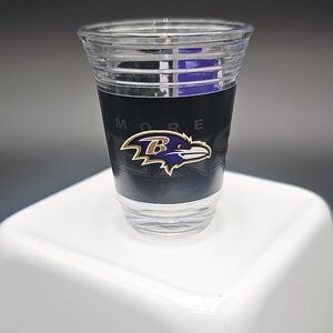 NFL Team Logo Shot Glass - Black and Purple